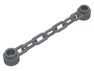 LEGO príslušenstvo Chain Short 5 Tmavošedá 92338