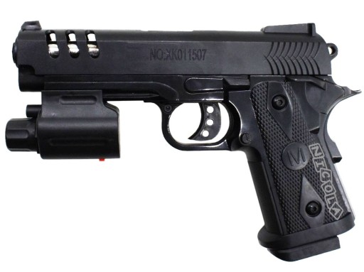 VEĽKÁ GLOCK ASG pištoľ NA 6mm GUĽKY + 5083 LASER