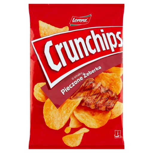 Crunchips Chipsy s príchuťou rebierka 140 g