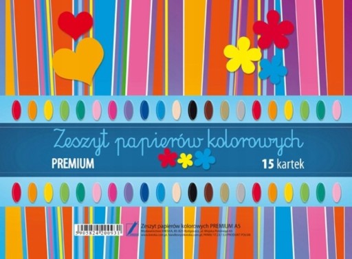 Farebný vystrihovací papier A5 15k PREMIUM LINE