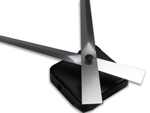 Mechanizmus SILENT Dlhé strieborné ručičky 20cm