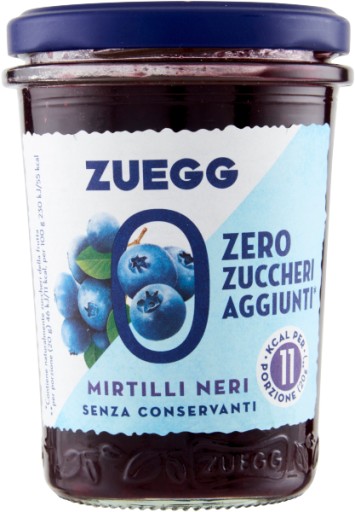 Čučoriedkový džem bez cukru Confettura Mirtilli Senza Zucchero 220g Zuegg