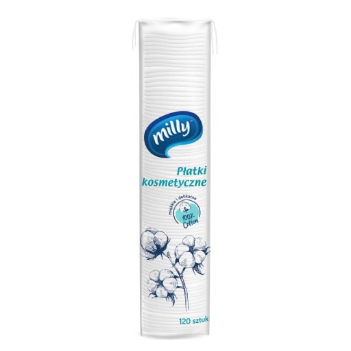 Milly kozmetické tampóny 100% bavlna 120 ks.