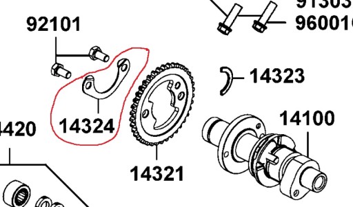 BEZPEČNOSTNÝ vačkový hriadeľ KYMCO MXU MAXXER 400 450 465 700