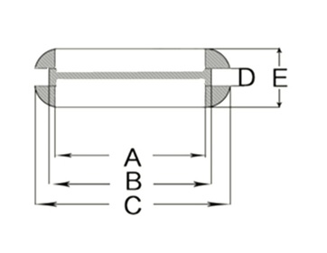 Zástrčková priechodka 30/41mm 10ks (5140)