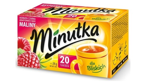 MINUTKA MALINOVÝ Express čierny čaj 28g