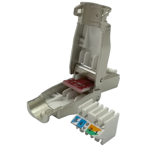 RJ45 zástrčka kat.6A STP bez náradia 8p8c kat.6a