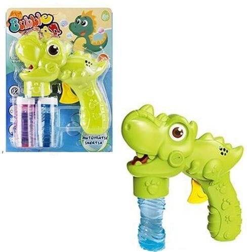 PRÍSTROJE BUBBLE PISTOLE MYDLOVÉ BUBLINY DINOSAUR