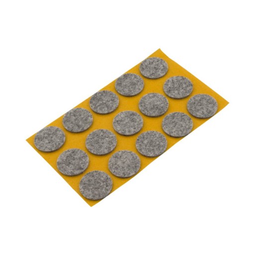 Plsťová podložka, kruhová plsť. fi28mm(15ks) Šedá