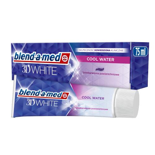 BLEND-A-MED 3D biela zubná pasta so studenou vodou