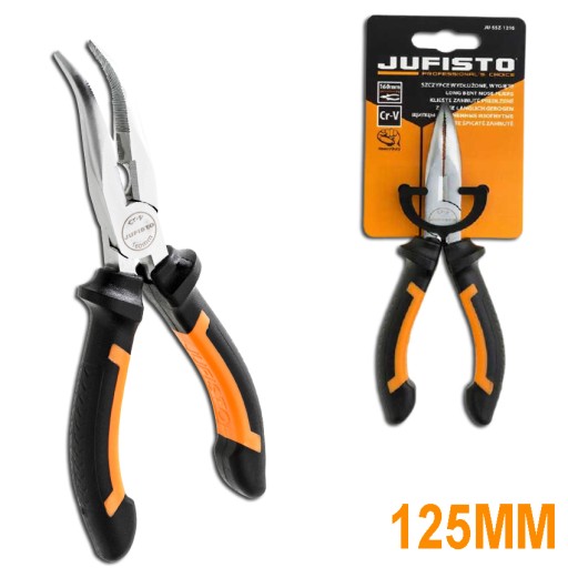 Predĺžené ohnuté kliešte 115mm