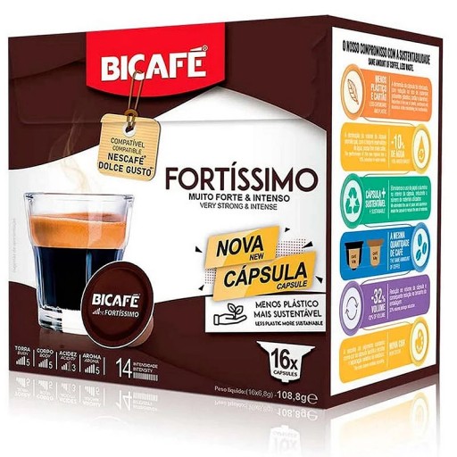 Kávové kapsuly Bicafe FORTISSIMO pre Dolce Gusto 16