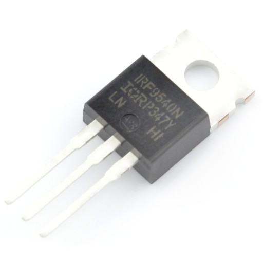 P-MOSFET tranzistor IRF9540 - THT