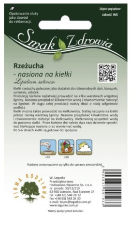 Semienka žeruchy na klíčky Legutko 30 g