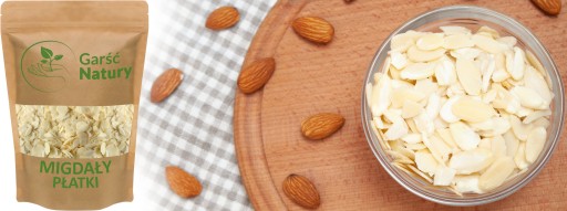 Čerstvé mandľové lupienky 200 g lúpané krájané mandle NON-GMO 0,2 kg