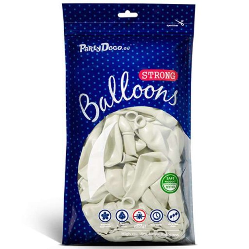 Profesionálne balóny 10 palcov PASTEL white x10 ks