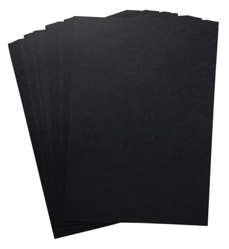 A4 dekoračný farebný papier 80g 100 listov čierny