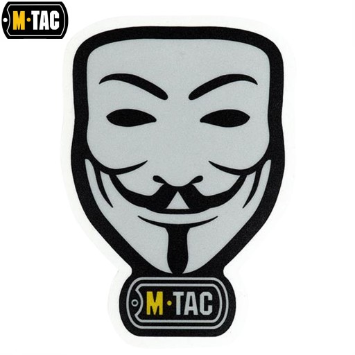 NÁLEPKA ANONYMNÁ TVÁR CHLAP FAWKES ANONYMITA M-TAC REFLECTIVE