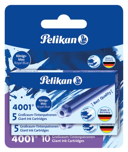 GTP 5 MODRÉ NÁPLNE PEERA 2 KS. PELIKÁN