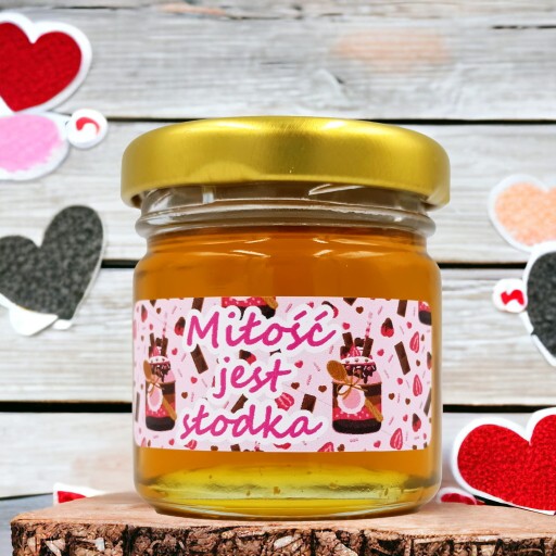 MED mini Med na VALENTÍNA v tégliku 40g s nálepkou Darčekový darček