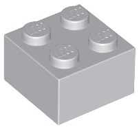 LEGO 3003 BRICK 2x2 svetlosivá LBG (15g) 12 ks.