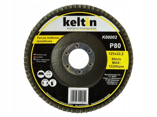KLAPKA DISK KLAPKA BRUS 125 P80