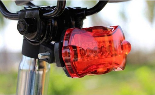 OSVETLENIE BICYKLOV Cyklistické svietidlá 5+5LED