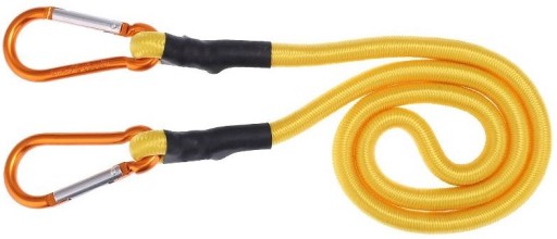 ELASTICKÉ LANO S KARBÍNMI 10MM X 90CM
