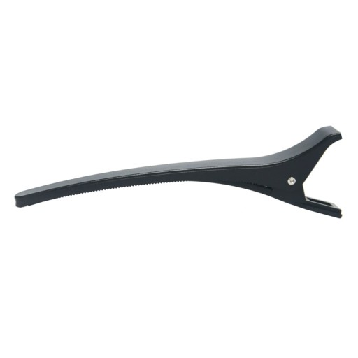 Sponky do vlasov Plastové kadernícke spony LONG BLACK STRAIGHT 12 ks
