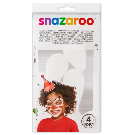 SNAZAROO 4 HUBKY NA MAĽOVANIE NA TVÁR A TELO