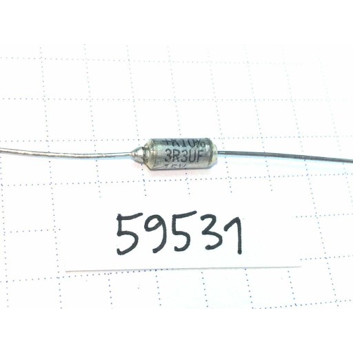 Tantal 3.3uF 15V 4x8 20% KEMET T110 axiálny x5