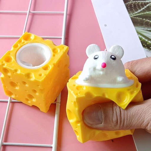 MOCHI SQUISHY SYROVÁ MYŠ GNIOTEK ANTISTRESOVÁ MYŠ