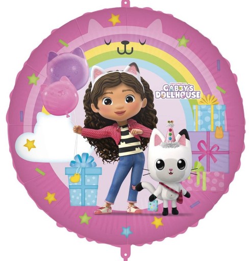 Okrúhly fóliový balón Gabi Gabby's Cat House 45 cm Narodeniny
