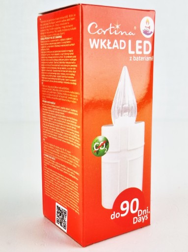 VLOŽKA ELEKTRICKEJ LED SVIEČKY VLOŽKA GRAFU AŽ 90 DNÍ NA BATÉRIU LED