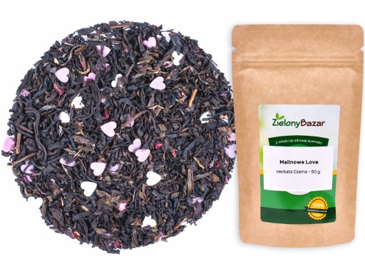 RASPBERRY LOVE čierny čaj - darček 50g