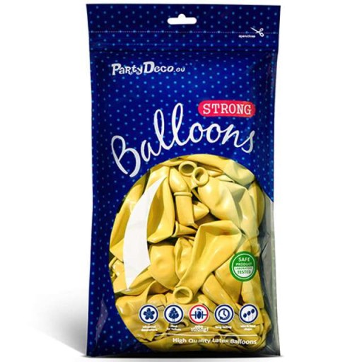 Profesionálne balóny 10 palcové METAL žlté x10 ks