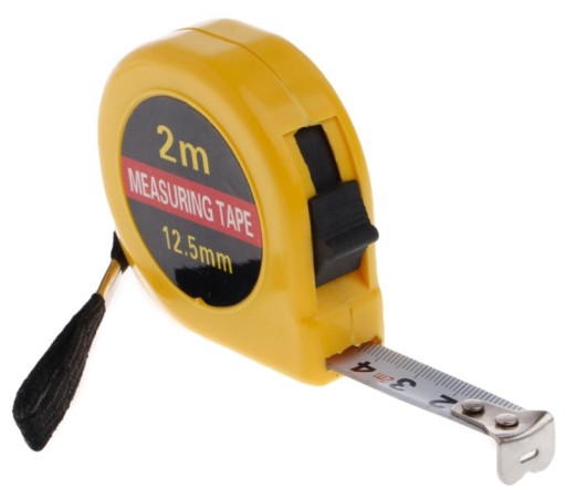 Rolované pravítko, zvinovací meter, 2 metre