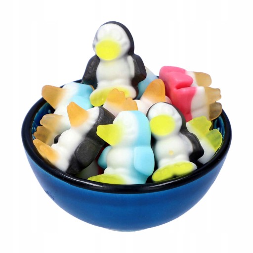 Bezlepkové ovocné marshmallows TROLLI Penguins