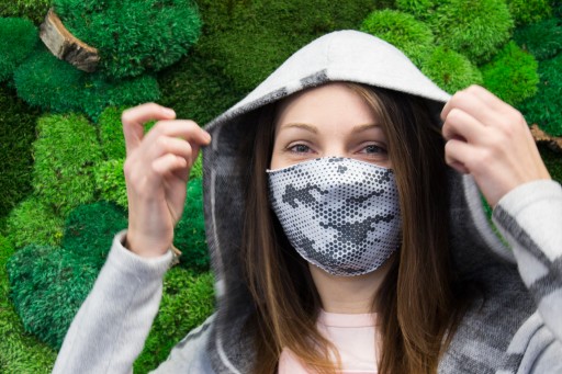 Streetwear bavlnená maska na tvár, dve vrstvy