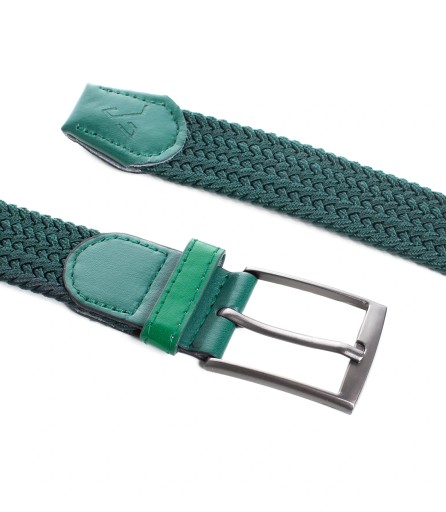 Ležérny pánsky opasok 3,5 cm spletený popruh