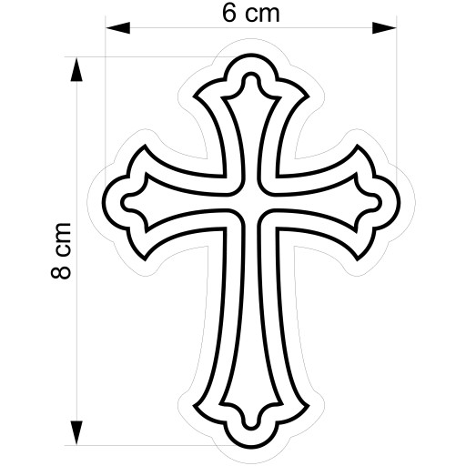 VEĽKONOČNÁ formička EASTER Vykrajovačka na perníčky Cross 8cm