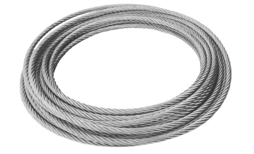 OCEĽOVÉ LANO FI 5,0 MM POZINKOVANÉ SZ (PRAVÉ) TKNUTIE 6X19 (1MB)