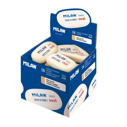 GUMA MILAN SYNTETOVÁ GUMA, OVÁLNA, BIELA
