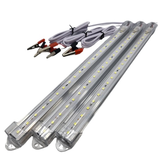 LED pásová nábytková lampa 60cm 12V STUDENÁ BIELA s vypínačom
