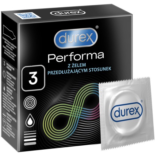 DUREX PERFORMA - oddialenie ejakulácie 3 ks PL