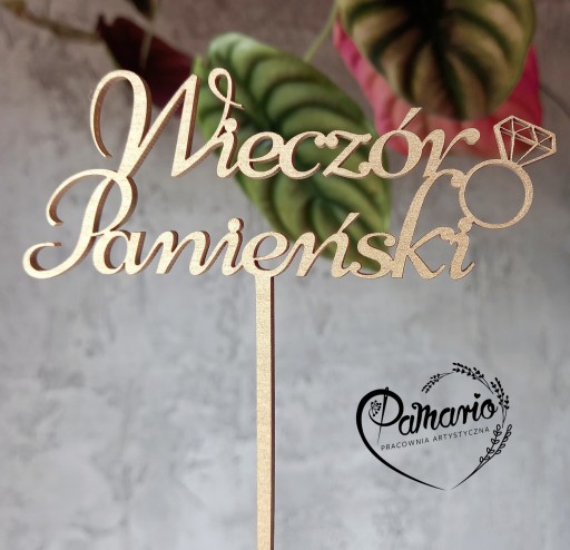 Slepačí spoločenský prsteň 14cm ZLATÝ