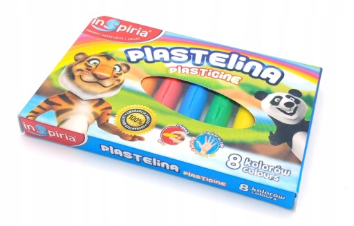 Plastelína 8 farieb INSPIRIA diagram