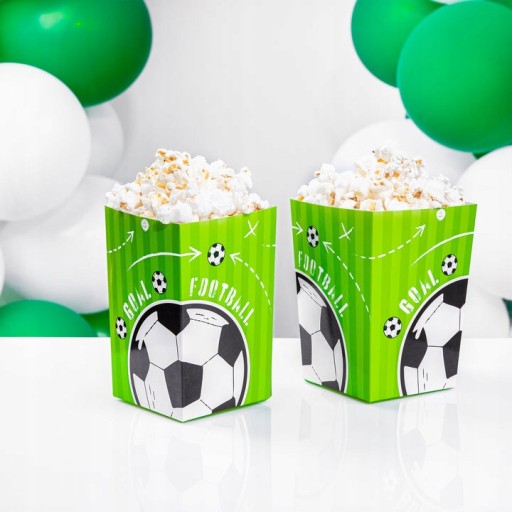 Boxy na POPCORN Snacks Futbal 12,5x8,5cm 6 ks