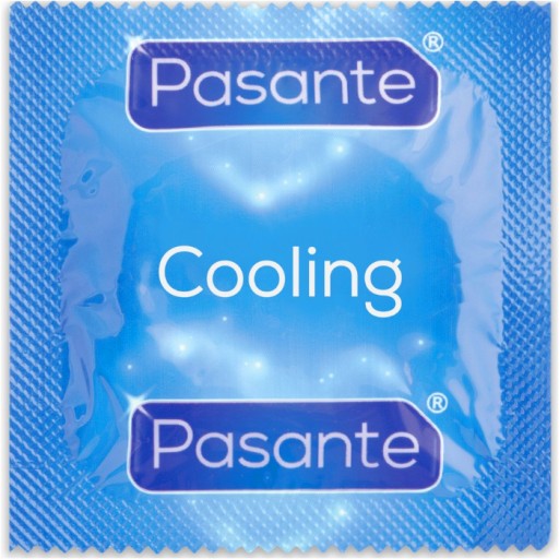 PASANTE COOLING chladivé, stimulačné, rebrované kondómy, 1 ks.