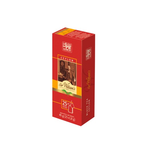 Sir William's Tea Ceylon Black Express Tea 25 čajových vrecúšok